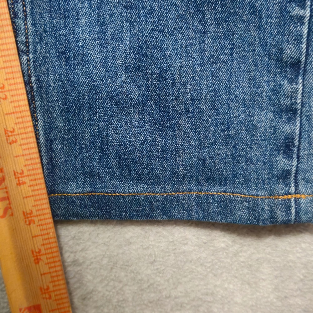 Buck Mason Jeans Double Dipped Straight Leg Mens 28x25 Button Fly Medium Wash* - Picture 10 of 10